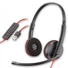 Poly Blackwire 3320 Stereo Microsoft Teams Certified USB-C Headset +USB-C/A Adapter(8X220AA)